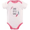 Hudson Baby Infant Girl Cotton Bodysuits 5pk, One Of A Kind - 2 of 4
