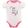 Hudson Baby Infant Girl Cotton Bodysuits 5pk, One Of A Kind - image 2 of 4