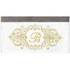 Linum Home Textiles 100% Turkish Cotton MONICA Gold Thread 2PC Embellished Bath Towel Set - 3 of 3