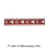 Unique Bargains Christmas Table Runner Plaid Christmas Tree Polyester Red White Black 71x14 Inch 1 Pc - 3 of 4