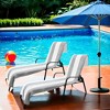 Cabana Striped Cotton Standard Size Towel/ Chaise Lounge Chair Cover Set by Blue Nile Mills - 2 of 4