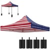 Outsunny 10' x 10' Canopy Cover with Weight Bags, UPF50+ Pop Up Canopy Replacement Top - 4 of 4