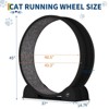 45" Quiet Cat Exercise Wheel | Pedometer, Detachable Carpeted Runway – Cats Treadmill for Pet Weight Loss & Health - 4 of 4