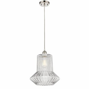 Springwater - 1 Light Cord Hung Mini Pendant In Industrial Style-14 Inches Tall and 12 Inches Wide - 1 of 1