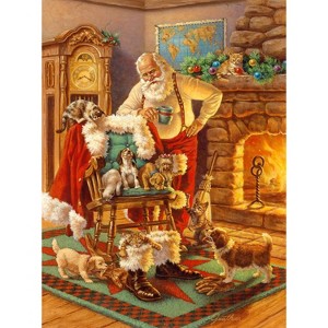 Sunsout Santa and His Friends 1000 pc Christmas Jigsaw Puzzle 55937 - 1 of 4