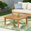 Christopher Knight Home Loft Acacia Wood Outdoor Coffee Table  Teak - 2 of 4