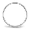 Black Bow Jewelry 2mm to 6mm Platinum Polished Half Round Standard Fit Band - 2 of 4