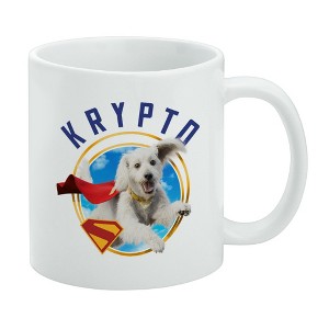 Superman 2025 Krypto Sky Ceramic Coffee Mug Novelty Gift Mugs for Coffee Tea and Hot Drinks, 11oz, White - 1 of 4