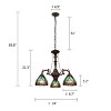 Chloe Lighting Liaison Victorian-Style 3-Light Antique Mini Chandelier 24" - 3 of 4