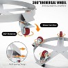 55 Gallon Drum Dolly Steel Barrel Dolly Cart 1250lbs with 5 Swivel Casters Wheel - 4 of 4