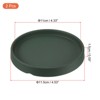 Unique Bargains Indoor Ceramic Round Plant Pot Saucers Tray 2 Pcs - 2 of 4