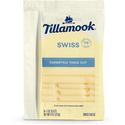 Tillamook Swiss Cheese Slices - 8oz