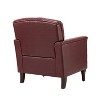 Enrique Traditional Genuine  Leather Armchair with Turned Legs | ARTFUL LIVING DESIGN - 4 of 4