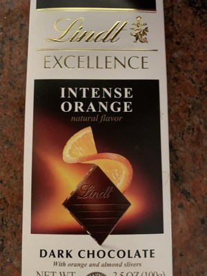 Lindt Excellence Barre de chocolat orange passion amande - 100g