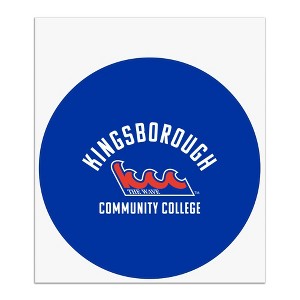 Kingsborough Community College the Wave Logo Automotive Car Window Locker Circle Bumper Sticker - 1 of 4