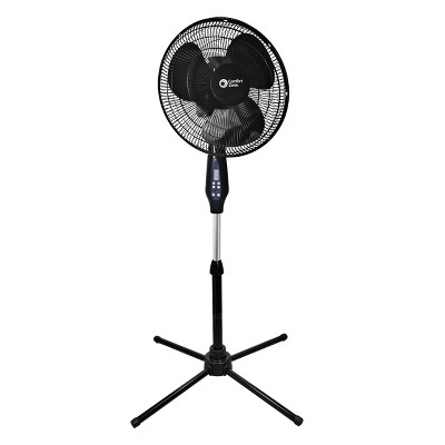 Photo 1 of Comfort Zone 16" Oscillating Stand Fan with Remote Black

