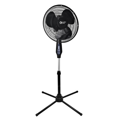 Stige Teenageår Reception Comfort Zone 16" Oscillating Stand Fan With Remote Black : Target