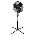 Comfort Zone 16" Oscillating Stand Fan with Remote Black
