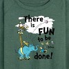 Women's - Dr. Seuss - Fun To Be Done Lightweight French Terry Wide Neck Long Sleeve Shirt - 2 of 4