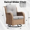 Gymojoy Outdoor Swivel Patio Chairs All-Weather Patio Swivel Glider Chairs Set of 2 - 2 of 4