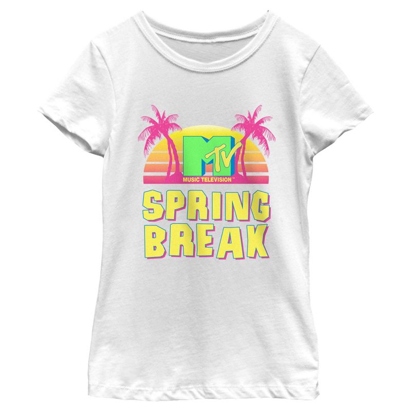 Girl's MTV Retro Spring Break T-Shirt, 1 of 5