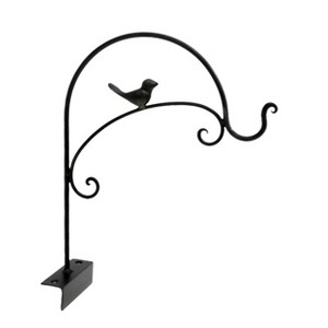 VIP Metal 11 in. Black Plant Hanger with Bird - 1 of 2