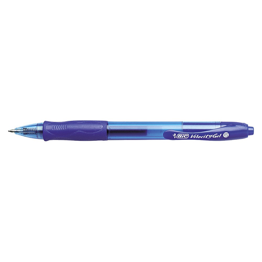 UPC 070330315648 product image for BIC Velocity Roller Ball Retractable Gel Pen, Blue Ink, Medium, 12ct | upcitemdb.com