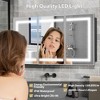 Lighted Medicine Cabinet with Mirror Wall Mounted Bathroom Mirror with Storage - 4 of 4