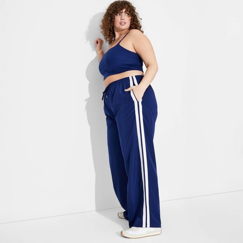 Blue track pants womens on sale