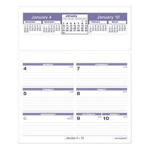 Flip-A-Week Desk Calendar Refill, 7 x 6, White Sheets, 12-Month (Jan to Dec): 2026 - 1 of 3