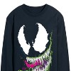 Men's - Marvel - Venom Head Long Sleeve Graphic T-Shirt - 2 of 4
