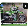 Kawasaki KX450SR Dirt Bike Motorcycle #21 Jason Anderson Green and Black "Kawasaki Racing Team" 1/12 Model by New Ray - 3 of 3