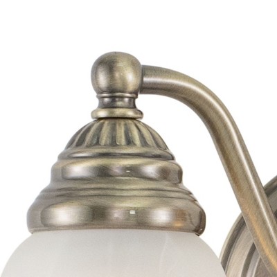 Stanford 13" Bronze Steel Dimmable Vanity Light