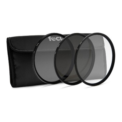 Focus Camera 82mm 3-Piece Lens Filter Kit with UV, CPL and Neutral Density