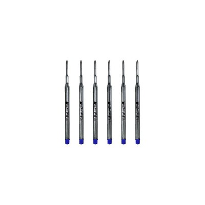 Monteverde Ballpoint Pen Refill Medium Point Blue Ink 6 Pack (S133BU)