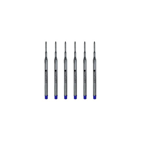 Parker Ballpoint Pen Refills Medium Point Blue QUINKflow Ink 3 Count