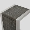 Cape Coral 3pc Aluminum and Wicker Chat Set Gray - Christopher Knight Home - 4 of 4