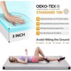 VINGLI 3 "Memory Foam Sleeping Pad Camping Mattress, Portable Floor Mattress Sleeping Mat Bed Roll Up for Guests Adult with Pillow & Phone Pocket - 3 of 4