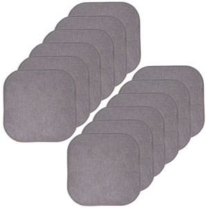 Alexis Memory Foam No Slip Back 16" x 16" Chair Pad Cushion by Sweet Home Collection® - 1 of 4