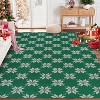Christmas 2'x3' Entryway Rug Machine Washable Rugs Indoor Door Mat Front Door Rug Snowflake - 3 of 4