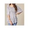 Women's Floral Smocked Top - COCO + CARMEN - 2 of 4
