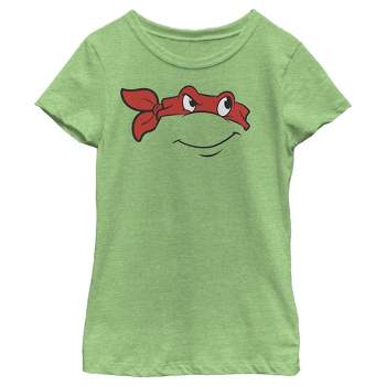 Girl's Teenage Mutant Ninja Turtles Raphael Face T-Shirt