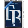 Trends International MLB Tampa Bay Rays - Logo 25 Framed Wall Poster Prints - 3 of 4