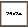 PosterPalooza | Photo Size Elegant Brown Picture Frame - UV Acrylic, Foam Board Backing, Hanging Hardware - 2 of 4