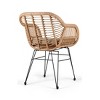 WestinTrends 3-Piece Wicker Outdoor Patio Conversation Set - 4 of 4