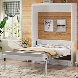 Full Size Murphy Bed with 2 Drawers for Bedroom - 1 of 4