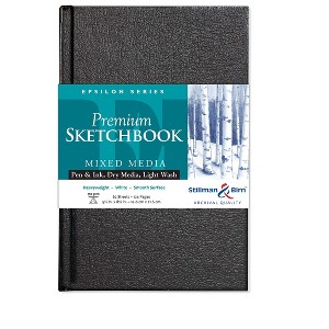 Stillman & Birn Epsilon Series - Hardbound Sketchbook - Portrait 5 x 8 - 150gsm White Paper - 1 of 2