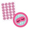 Big Dot of Happiness Spa Day - Girls Makeup Party Circle Sticker Labels - 24 Count - 2 of 4