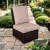 Courtyard Casual Cheshire Armless Middle for sectional Middle Chair can not recline Solution Dyed Acrylic with EverBloc DWR Treatment - 2 of 4