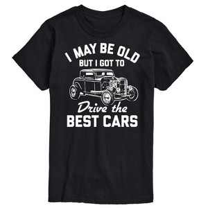 Men's - Instant Message - I May Be Old Drive Best Cars Short Sleeve Graphic T-Shirt - 1 of 4